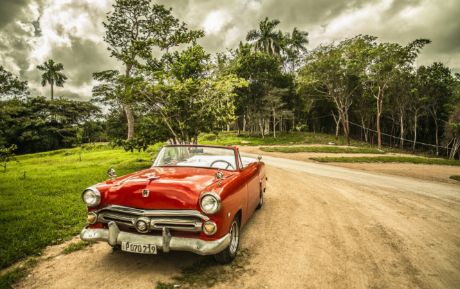 a red car